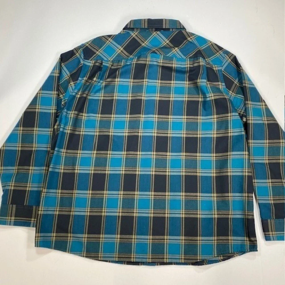 Alaskan Hardgear Duluth Trading Plaid Flannel Shirt‎ Mens 2XL Untucked Slim Fit